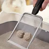 1PC Heavy-Duty Metal Pet Scoop - Easy-to-Clean Stainless Steel Scraper for Pet Waste