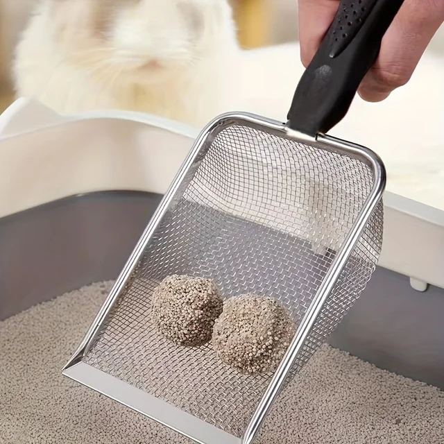 1PC Heavy-Duty Metal Pet Scoop - Easy-to-Clean Stainless Steel Scraper for Pet Waste 1PC Heavy-Duty Metal Pet Scoop - Easy-to-Clean Stainless Steel Scraper for Pet Waste