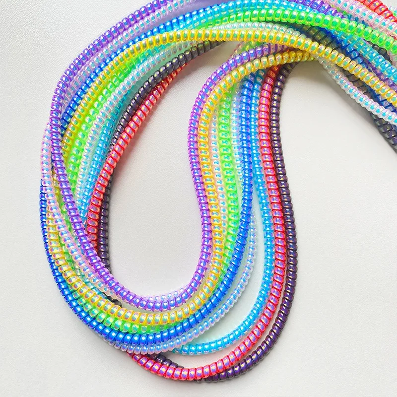 

1pc 1.6m Color Cable Winder Organizer For Android USB Charging Data Line Cable Protector Wire Cord Protection Wrap
