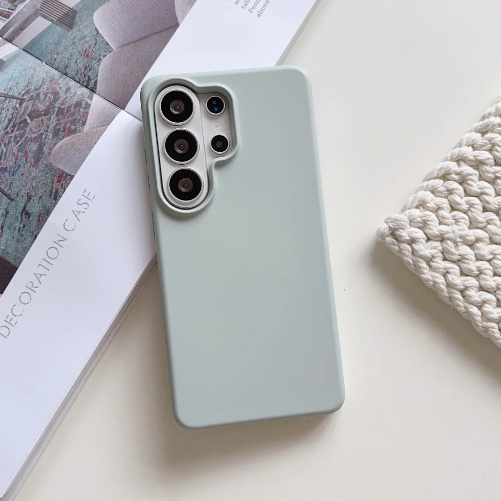 Matte Liquid Silicone Slim Shockproof Case - Candy Solid Color Cover