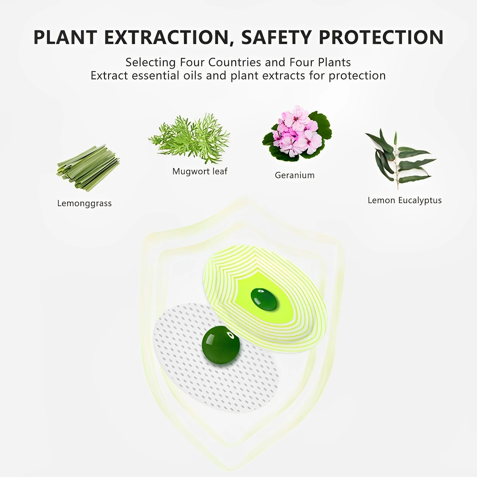 Mosquito Repellent Mosquito Repellent Stickers Herbal Mosquito Repellent Patches All Natural Plant Based Ingredients Essential Oil Stickers for Kids and Adults Anti-mosquito