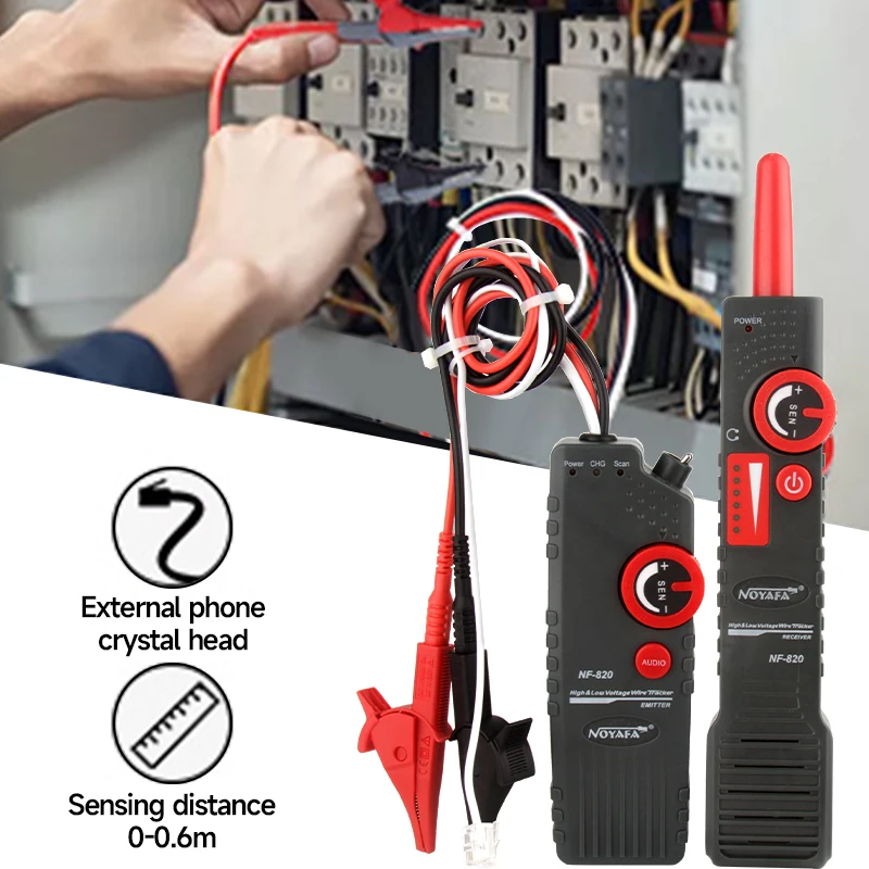 NF-820 Noyafa New Underground Wire Locator RJ45 RJ11 BNC ​High Low Voltage Cable Tester Line Finder LAN Network Cable tester 4