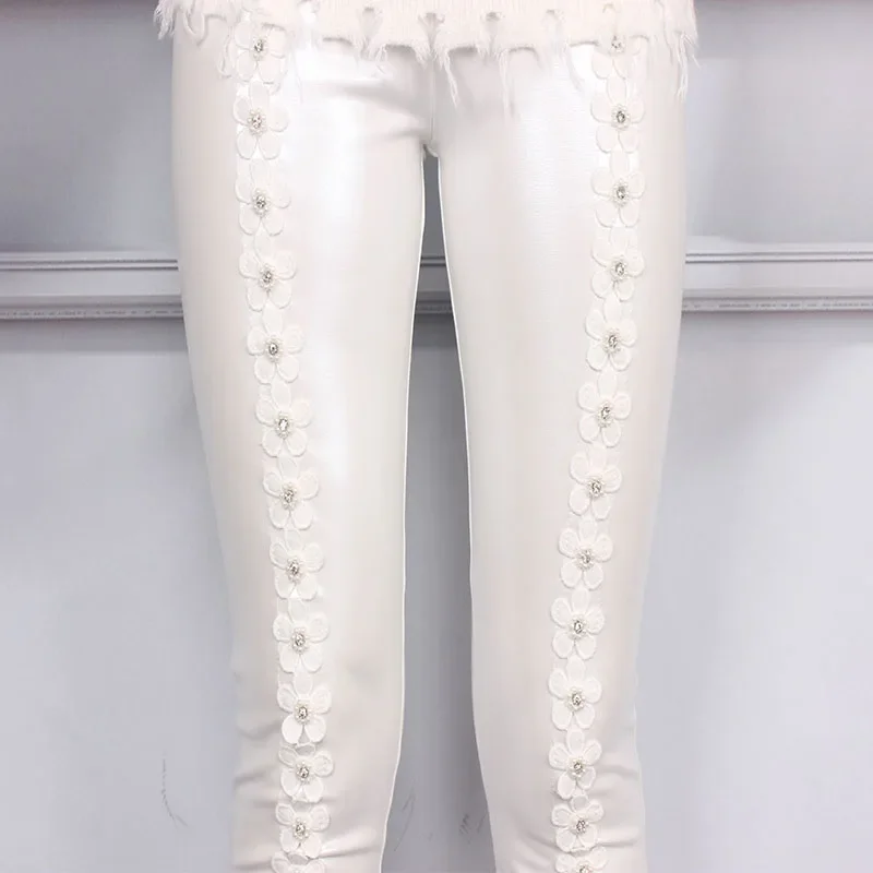 winter-fall-women-elastic-high-waisted-appliques-stretch-pu-leather-pants-womens-white-slim-fit-legging-warm-thick-trousers