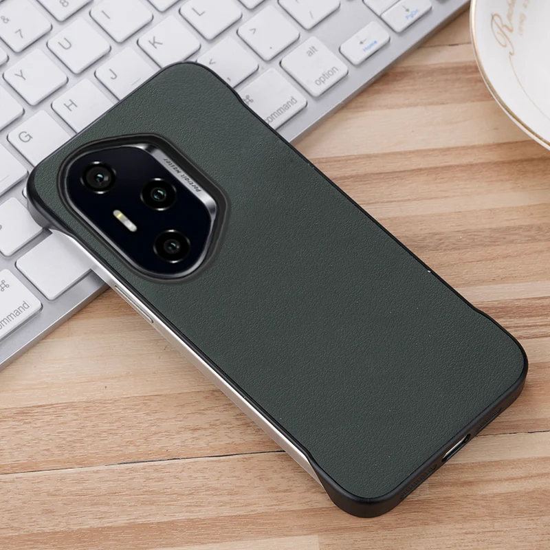Luxury Soft PU Leather Frameless Shockproof Phone Case