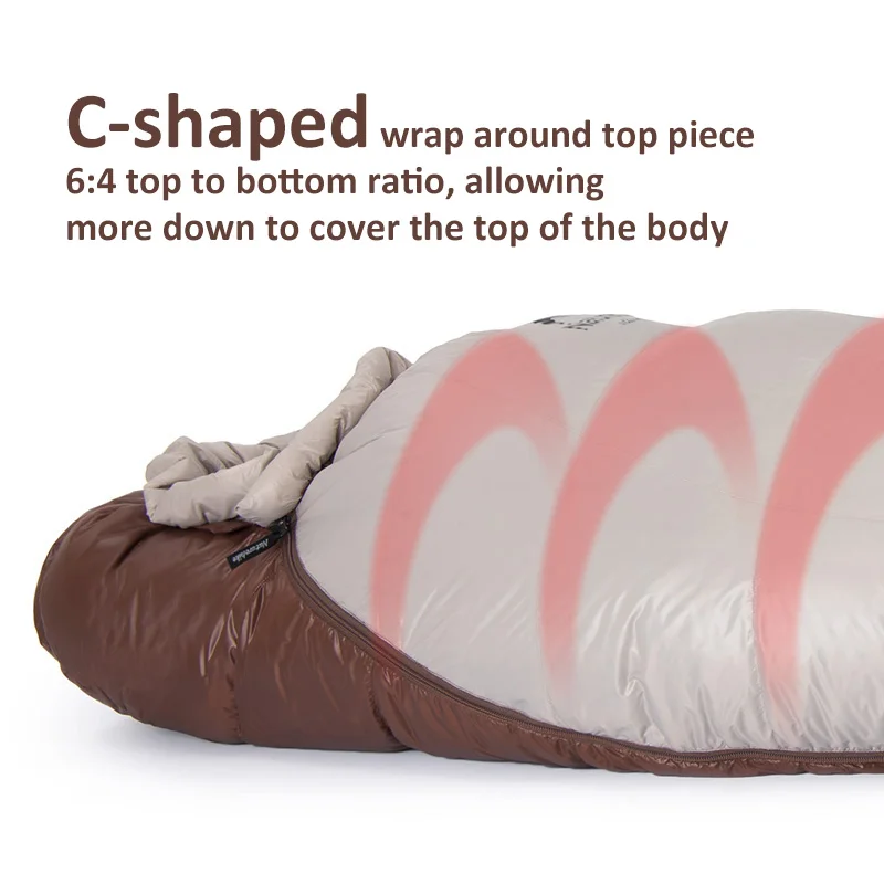 Naturehike Winter Mummy Duck Down Ultralight Camping Sleeping Bags 4