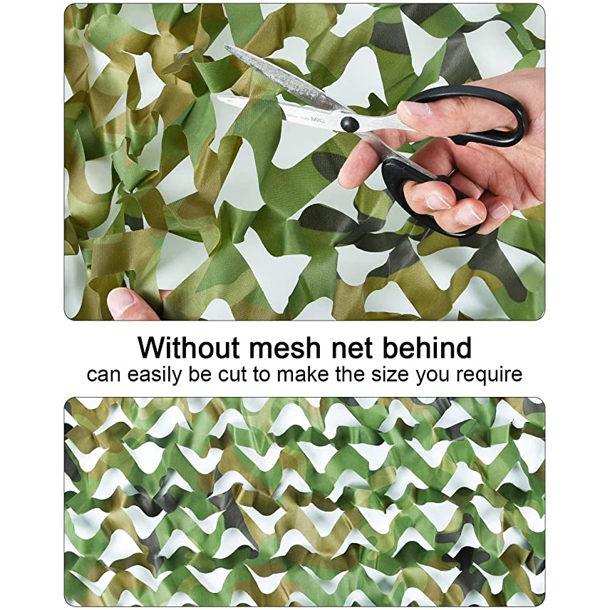 Camo Netting 1.5M*2 3 4 5 6 9 10M bulk roll white black green jungle mesh camouflage CamoSystems Net with Mesh Cover Decoration