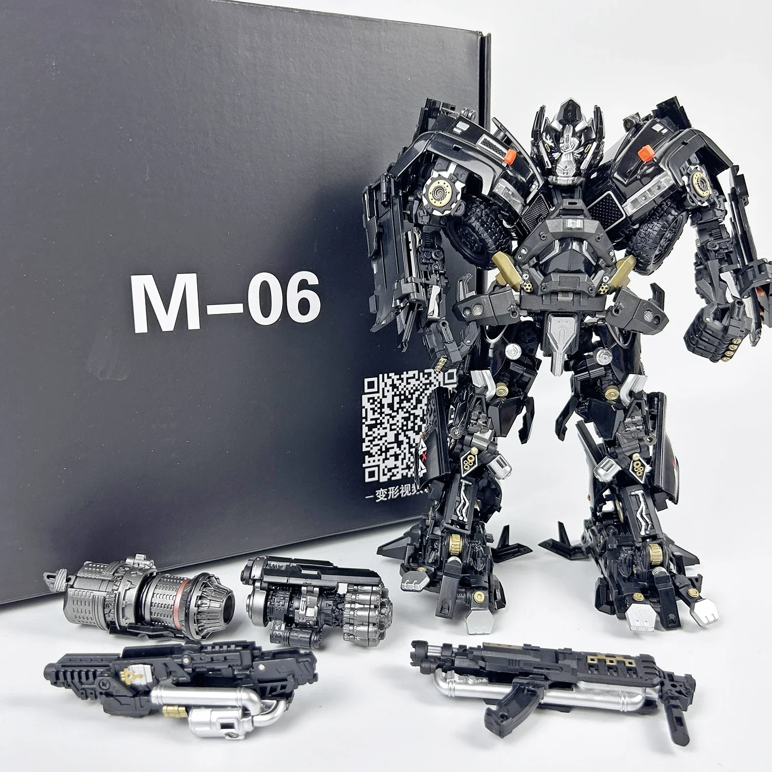Black Apple Transformation Toy M06 MPM06 M-06 Tin Enlarged Metal