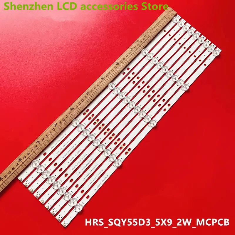 

5LED 3V FOR HRS_SQY55D3_5X9_2W_MCPCB 12mm_V1 LCD TV backlight strip 53CM 5LED