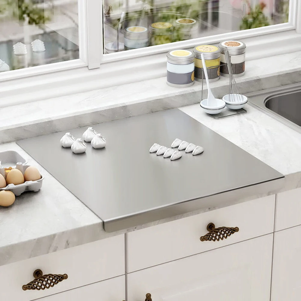 

Разделочная доска с губами из нержавеющей стали измельчение продуктов Board для столешницы из нержавеющей стали, доска для выпечки фруктов и овощей