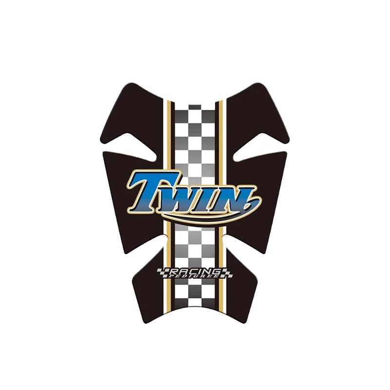 Per Triumph Twin Bonneville Moto Tank Pad Protector 3D Gel Sticker Decalcomania-B