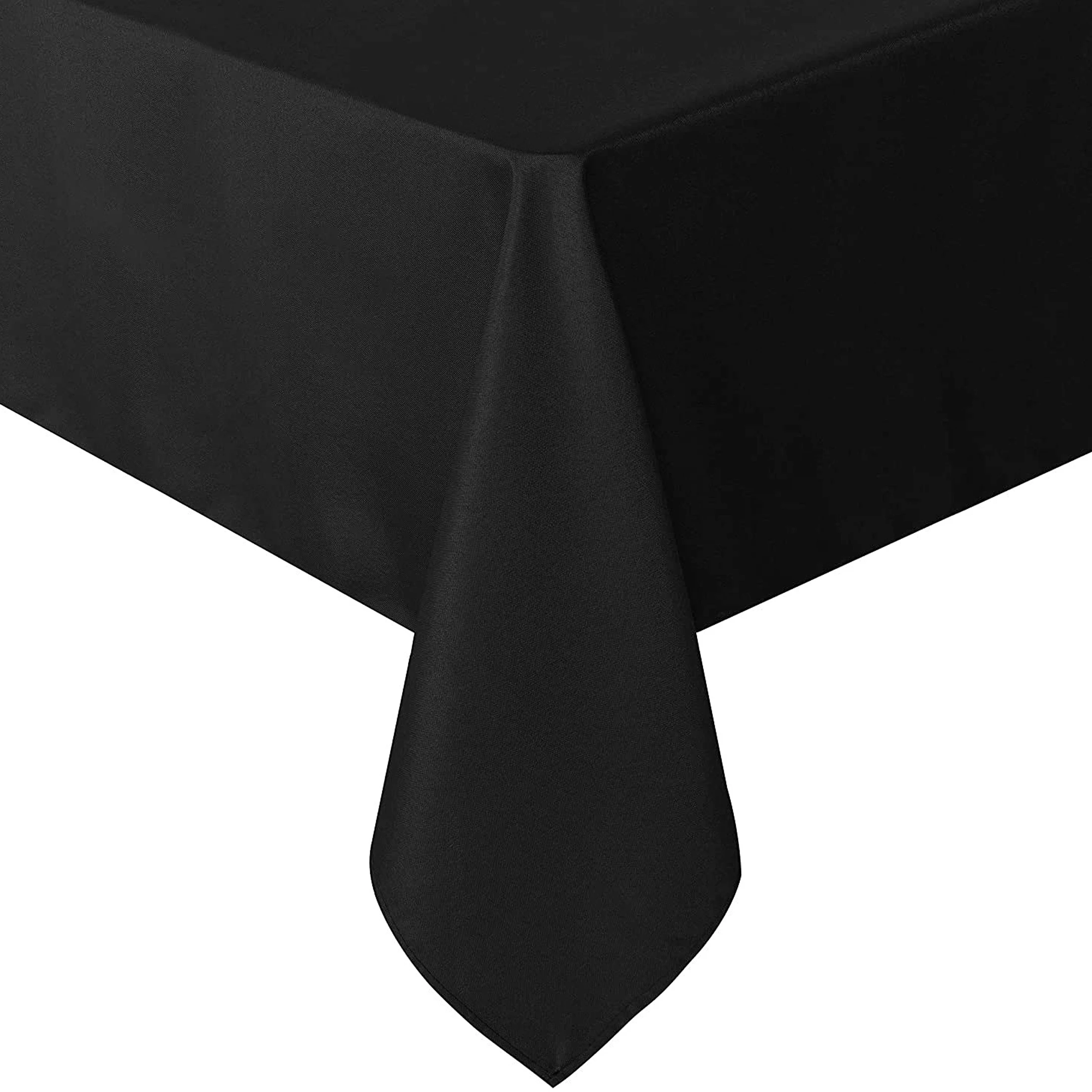 Home solid color polyester thickened fabric Black tablecloth plain color picnic party table cloth