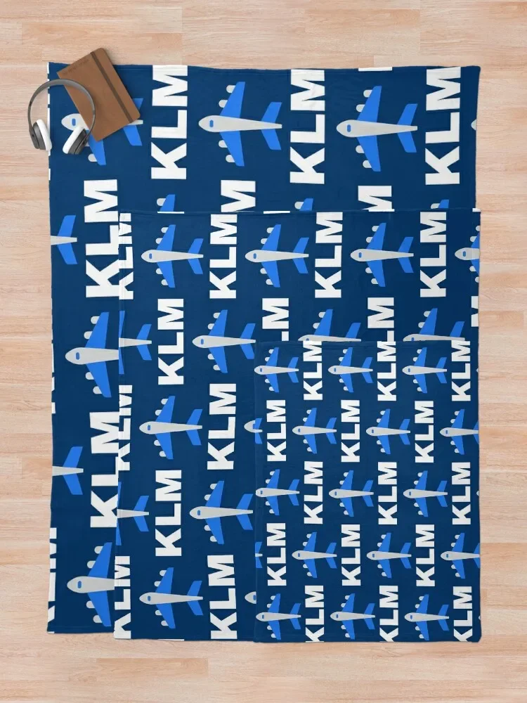 KLM Royal Dutch Airlines Throw Blanket Soft heavy to sleep Blankets 5