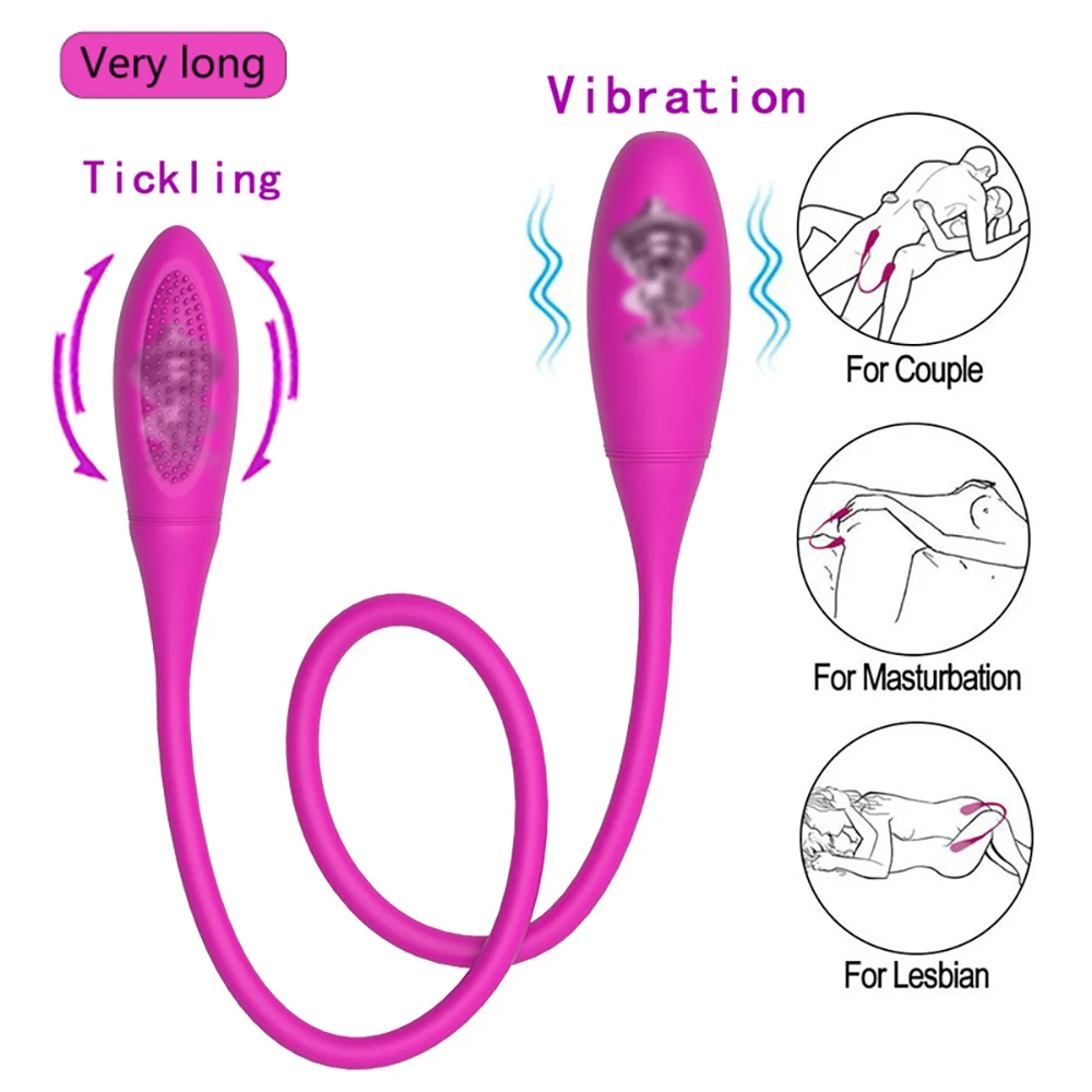 Double vibrateur à double tête avec 10 vitesses pour stimulation_voghion.com