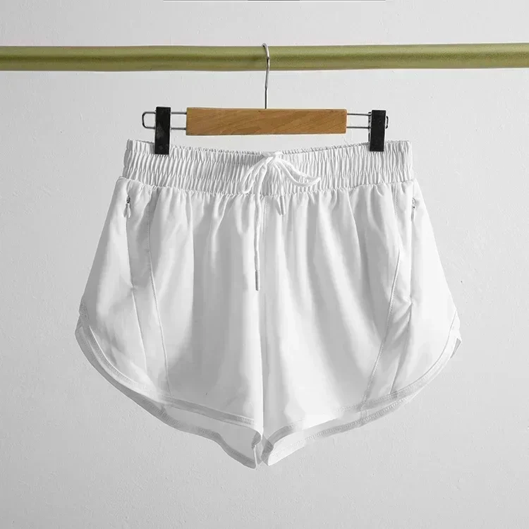 Lemon Biker Shorts Women Mesh workout Shorts Tennis Female Sports Trend High Waist Gym Running Fake Two Pants Training Clothes