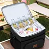 Large Capacity Leak Proof Lunch Backpack Thermal Large Picnic Cool and Warm Insulated Bag Outdoor Storage Shoulder Bag 3