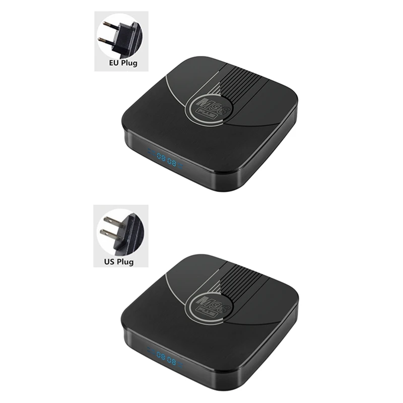 M98 Plus Tv Box Bt5.0 3D Fast Dual 100M Wifi Supporto 4K 2 + 16Gb Amlogic Tv Box Set Top Box Spina Ue Durevole Facile Installazione