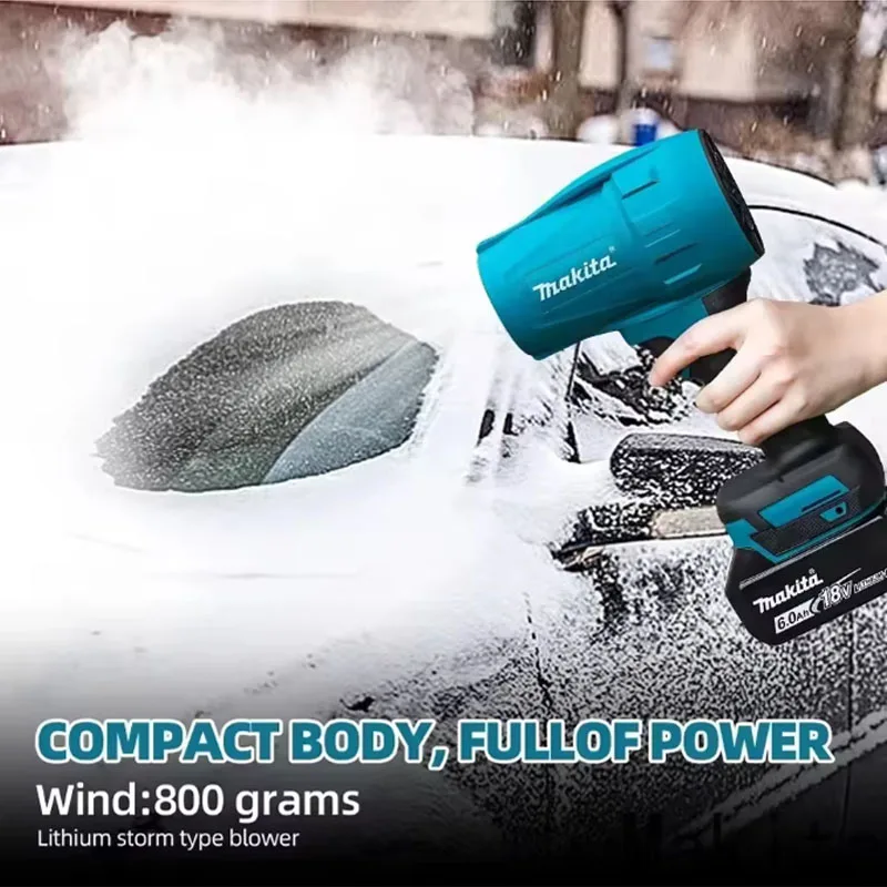 마키타 30000RPM 터보 강력 블로워 제트 팬 18V 충전식 에어 더스터 고풍속 조명 포함 차량 청소 도구