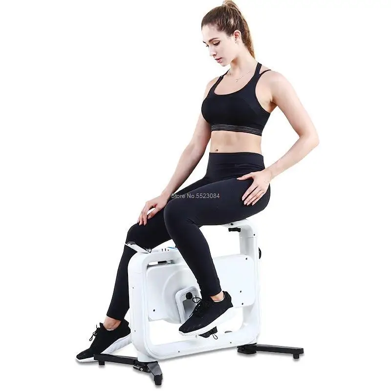 Mini Magnetic Resistance Indoor Fitness Bicycle Home Exercise Cycling Bike Trainer Sports Equipment Mute Foldable Pedal Bicycle