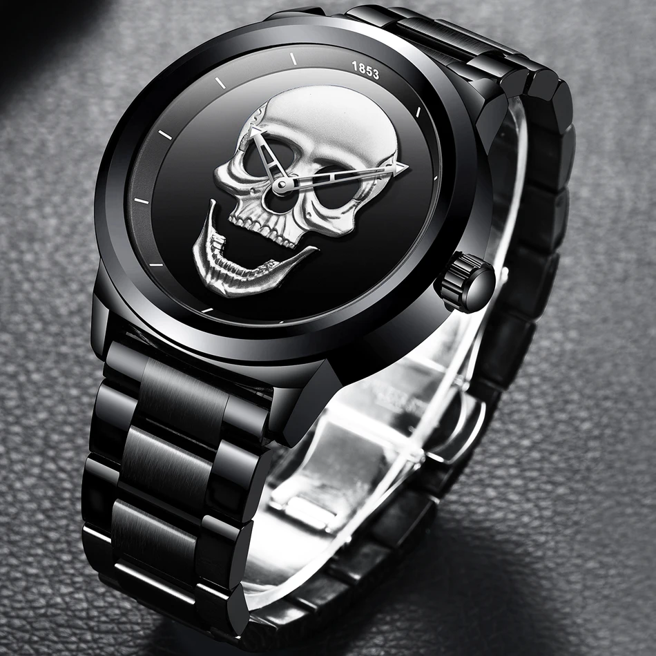 LIGE Original Brand Quartz Man Watch Fashion Trend Cool Punk