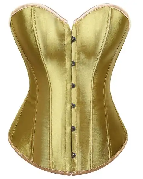 Caudatus Black Corset Top Plus Size Bustiers Overbust Satin Sexy Costume Corselet Brocade Vintage Style Bridal Korsett Women - Image 21