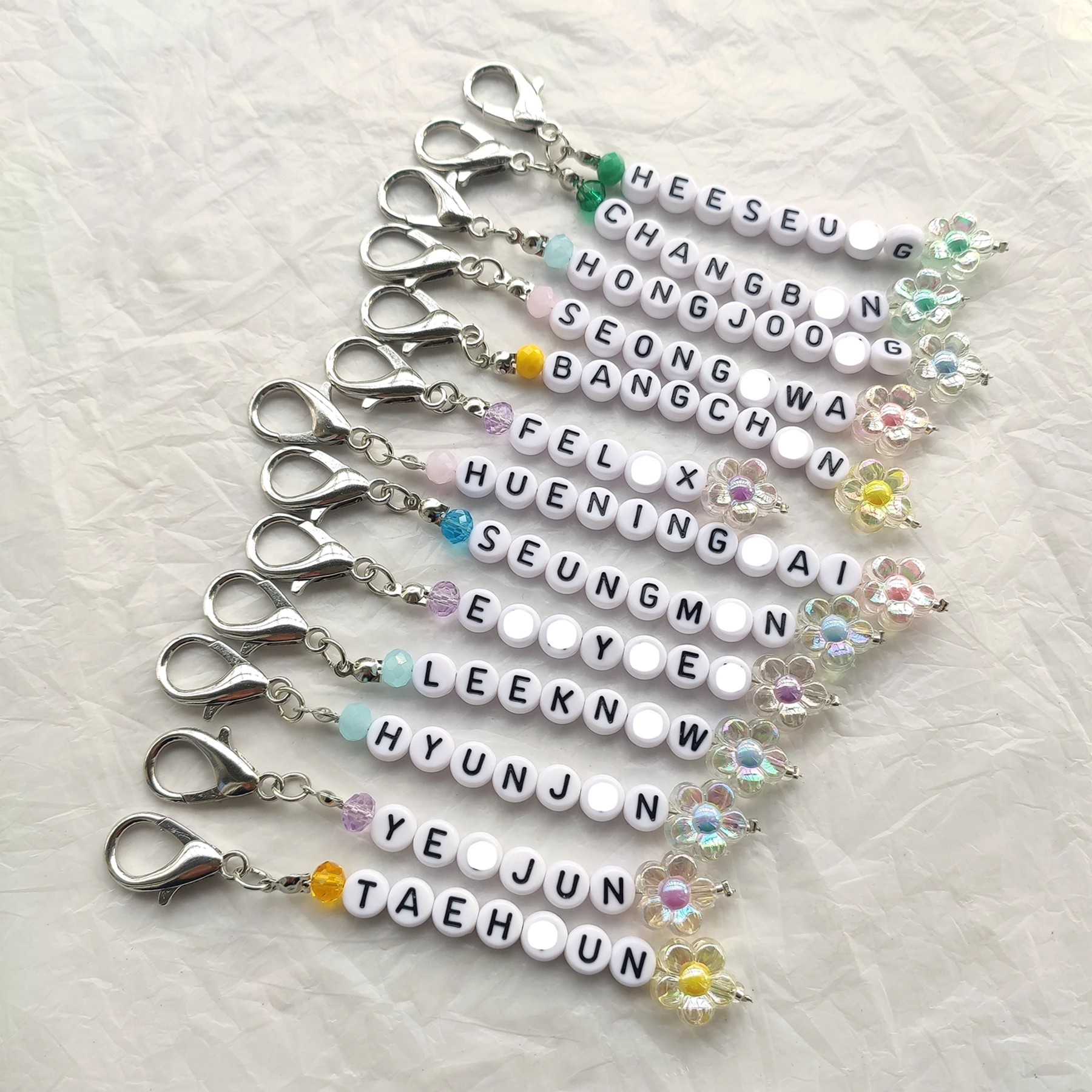 Hyunjin Keychain Straykids Keychain Kpop Straykids Key Chain Beads