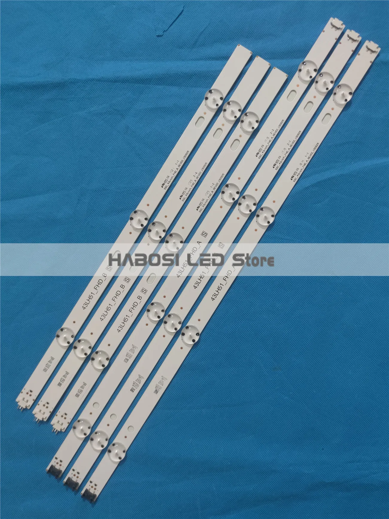 6pcs/Kit LED LF51 FHD A LF51 FHD B HC430DUN SLVX1 SLNX1 SLNX2 SLNX3 AGF79082301 AGF79082301 AGF79047001 AGF79099901 EAV63192707 2