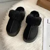Comwarm Women's Fur House Slippers Indoor Non-slip Thick Sole Fluffy Bedroom Slides Winter Fuzzy Shoes Warm Plush Cotton Slipper 3