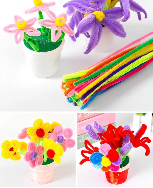 Aqumotic Colorful Pipecleaners Bulk Rainbow Fuzzy Sticks Chenille Stems for  Crafts Supplies Decorations Creative School Projects - AliExpress