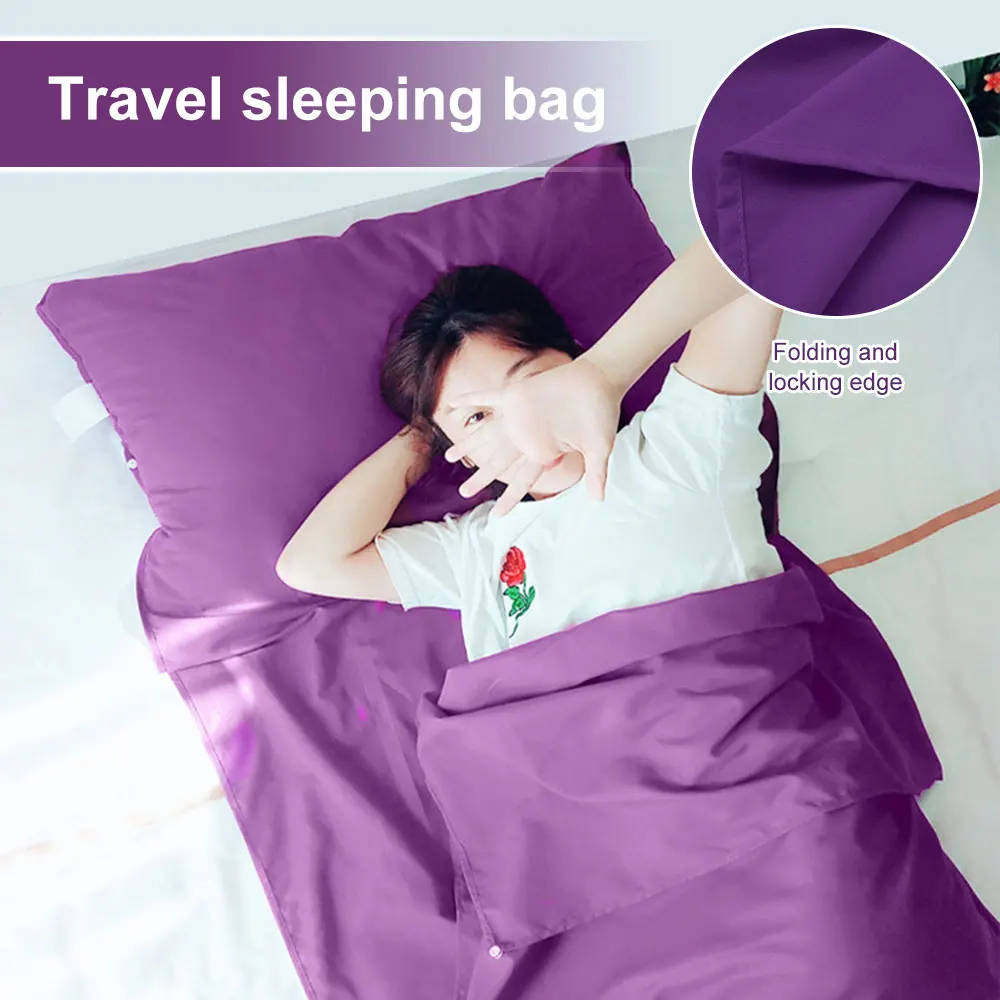 UltralightOutdoorSleepingBagLinerPolyesterPongeePortableSingle