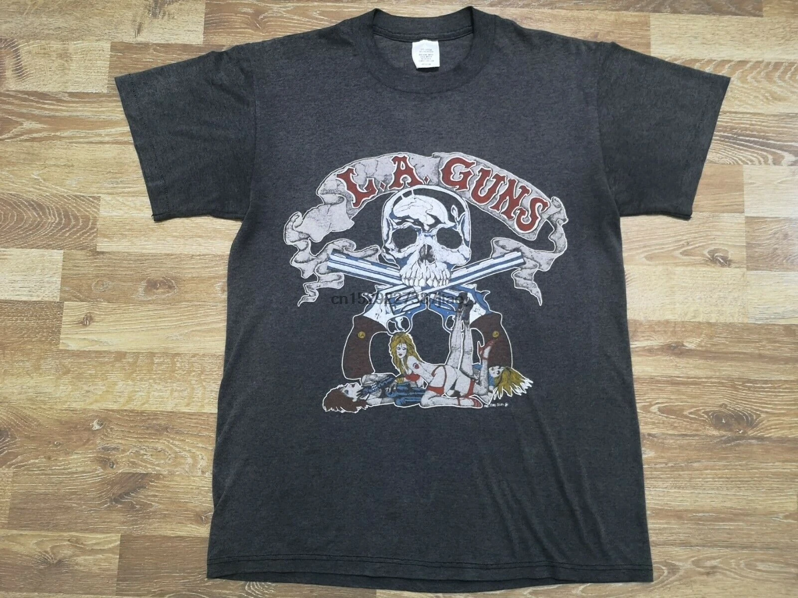 Distressed Vintage La Guns Sex Booze 
