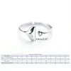 Exquisite Whale Tail Plain Band Ring Fish Earring Romantics Adjustable Opening Lover Rings Solid Ring Jewelry Gift 6