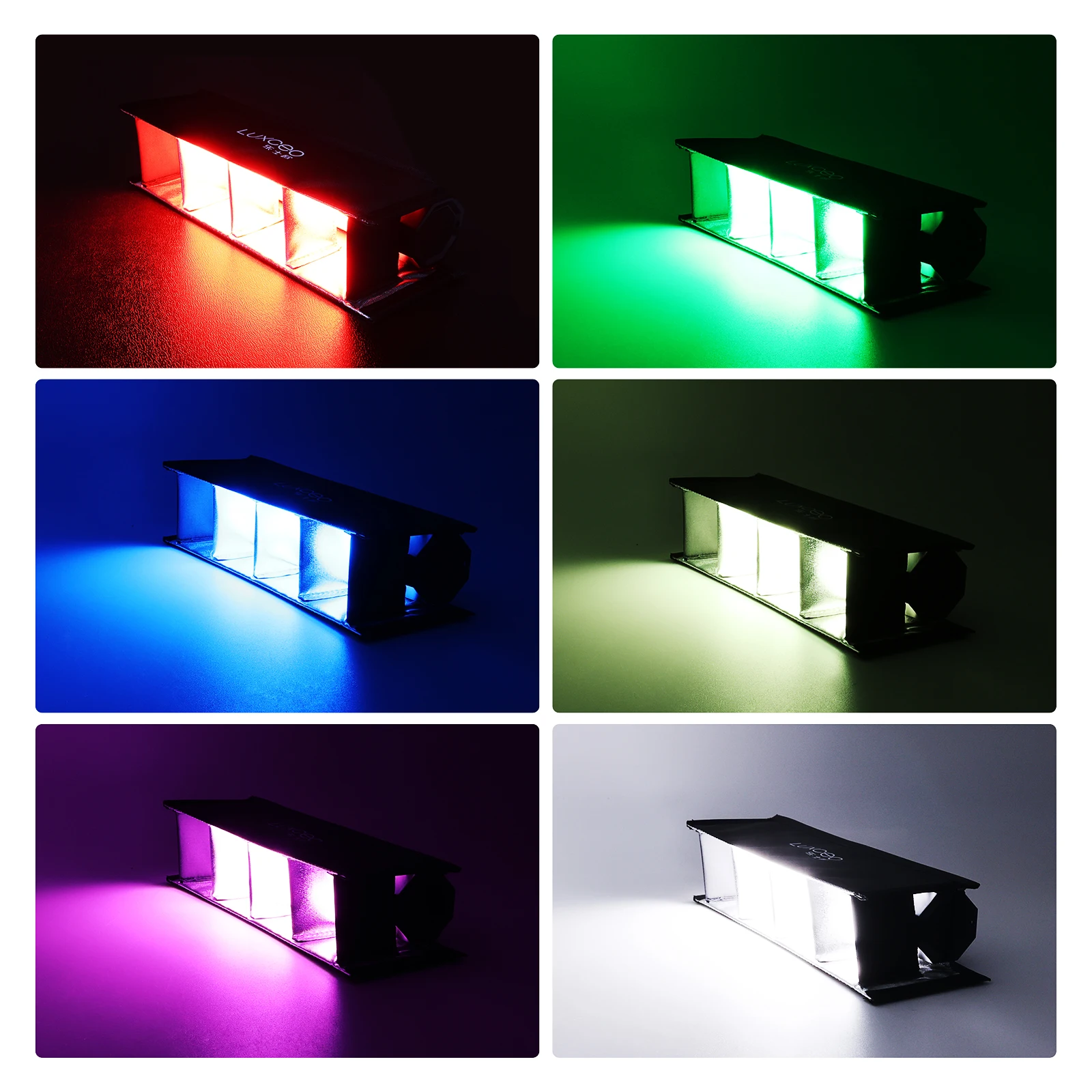 LUXCEO 휴대용 에그크래트 사진 소프트박스 그리드 휴대용 LED 조명 액세서리, P200/P6 용 소프트박스