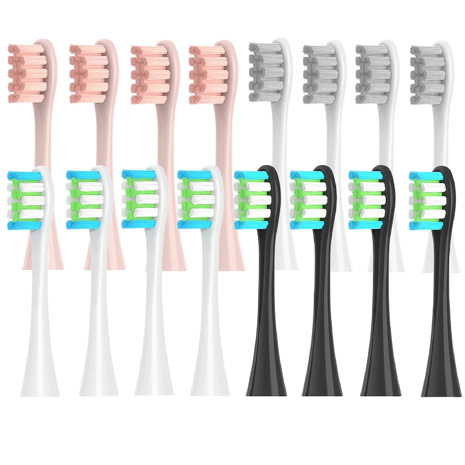 16PCS Replacement Brush Heads For Oclean X/ X PRO/ Z1/ F1/ One/ Air 2 / SE Sonic Electric Toothbrush DuPont Soft Bristle Nozzles 4 pcs replacement brush heads for x q m q x 3 x 2 sonic electric toothbrush dupont bristle nozzles for teeth cleaning oral care