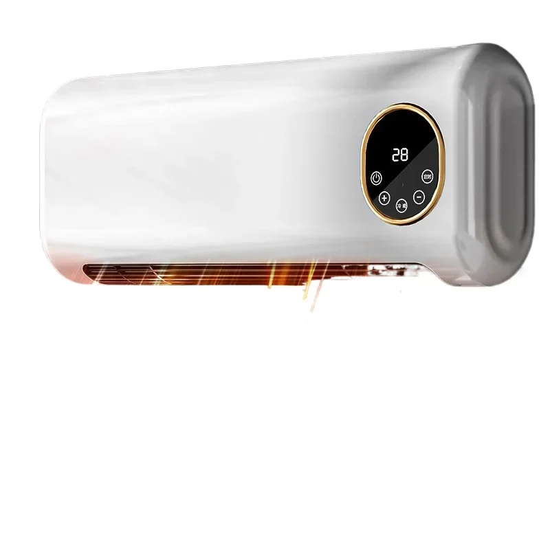 Wall-Mounted Bathroom Heater Energy-Saving Warm Air Blower Safety Shutdown Bedroom Heating Fan for Home