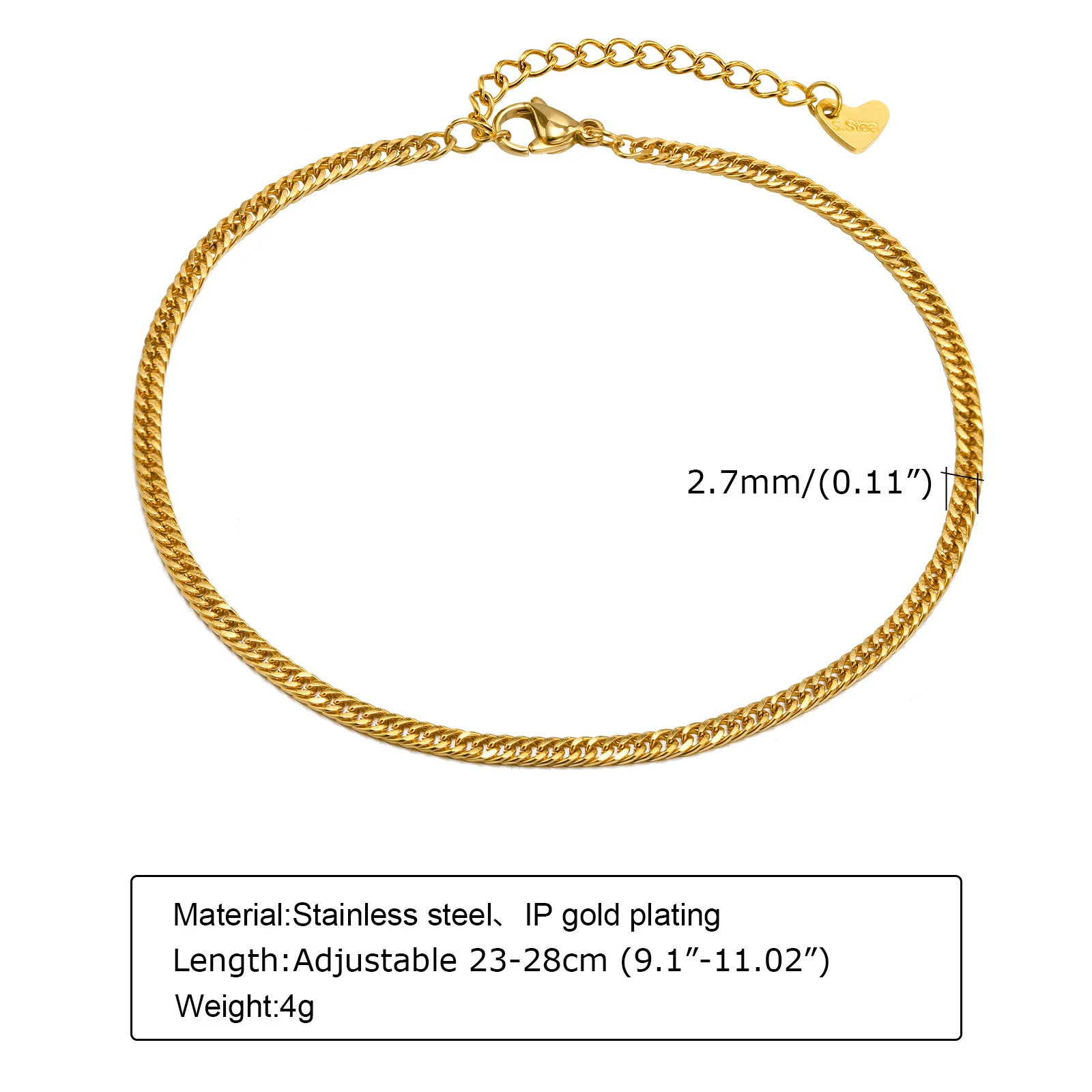 AOWVUTS Bracelet De Cheville Pour Femme Chaîne De Cheville Réglable Multicouche Chaînes De Pieds Été Acier Inoxydable Imperméable Pour La Plage Bijoux En Or Ou Argent Pour Femmes (Argent