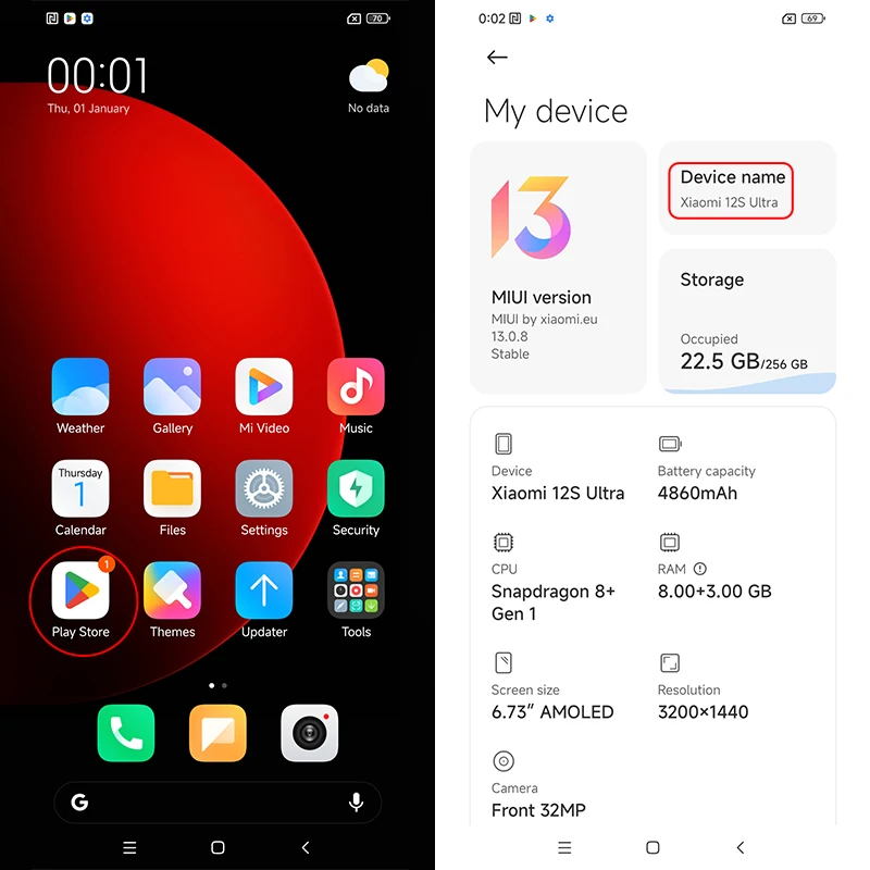 Global Rom Xiaomi 12S Ultra 12GB 256GB 6.73 inch 2K AMOLED flexible display  Snapdragon Gen 8+ Octa Core 67W Fast Charge NFC