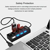 USB 2.0 Hub Multi USB Splitter Ports Hub Use Power Adapter 4/ 7 Port Multiple Expander Hub with Switch 45CM Cable For Home 3