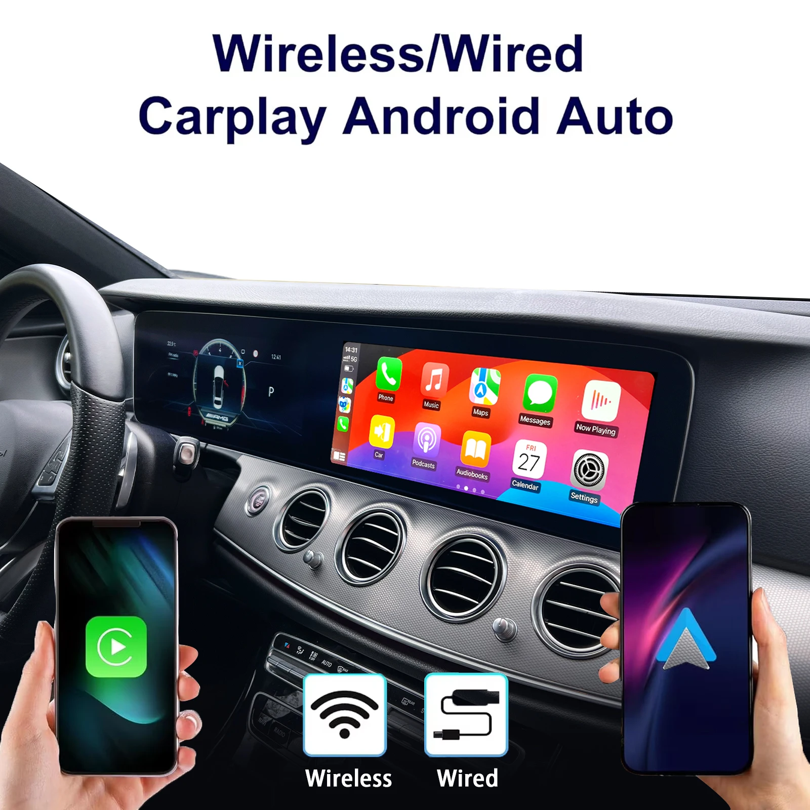 메르세데스-벤츠 E 클래스 W213 2016-2019용 디지털 계기판, 속도계, 안드로이드 라디오, 무선 카플레이, GPS 내비게이션