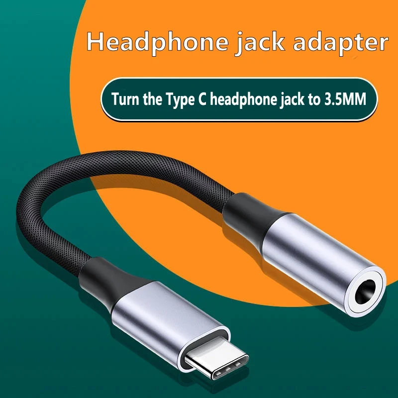 Universal Type-C to 3.5mm Audio Aux Adapter Cable