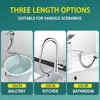 Stainless Steel 360° Universal Faucet Extender Anti-Splash Head Nozzle Aerator Bendable Sink Extension Hose Kitchen Accessories 6