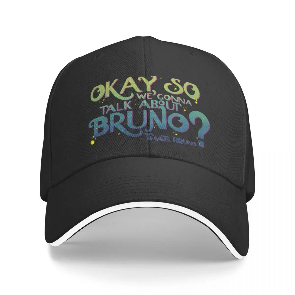 

New We don't talk about Bruno Baseball Cap Hat Beach Snapback Cap Rugby Hat Women Men's