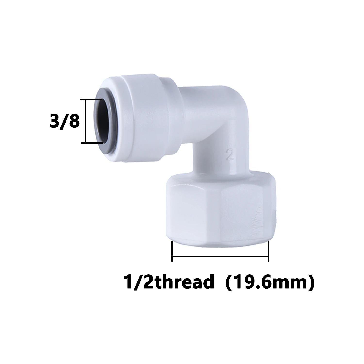 10Pcs Elbow RO Water Fitting 90 Degree Male Female Thread 1/4 3/8 POM Hose Aquarium Quick Fitting Filter Reverse Osmosis Parts