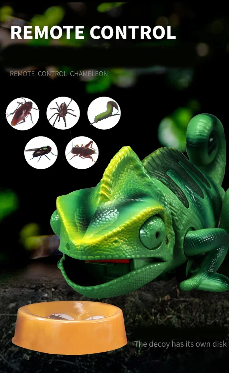 Animals Toys Chameleon  Lizard Pet Intelligent Toy Remote Control Toy Electronic Model Reptile Animals Robot For Kid 2