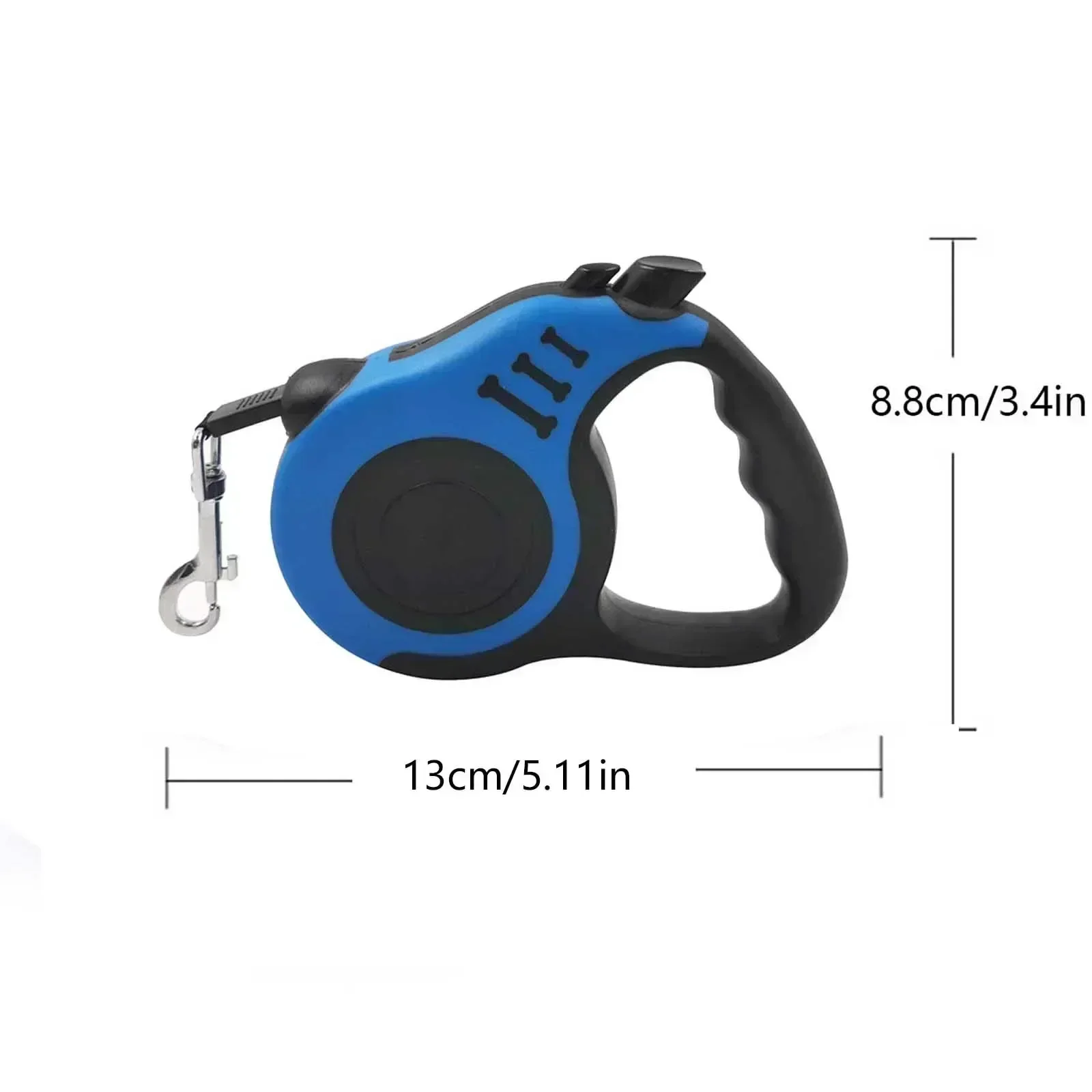 Heavy Duty Retractable Dog Leash with Anti-Slip Handle and One-Button Lock