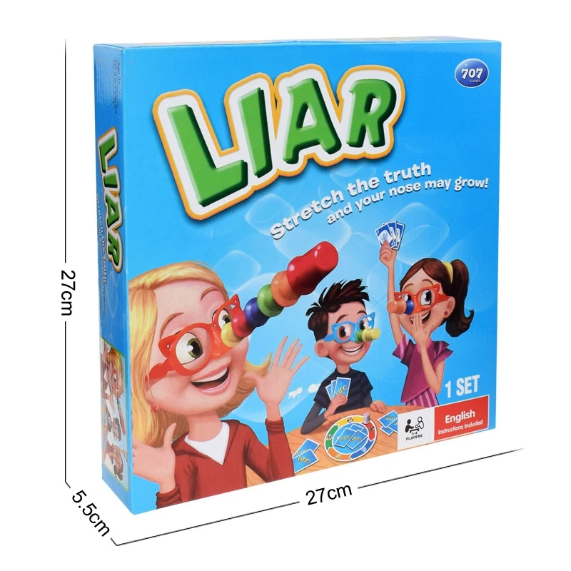 Funny Novelty Entertainment Tricky Desktop Game Liar Fibber Game Hilarious Noses & Glasses Puzzle Game 4