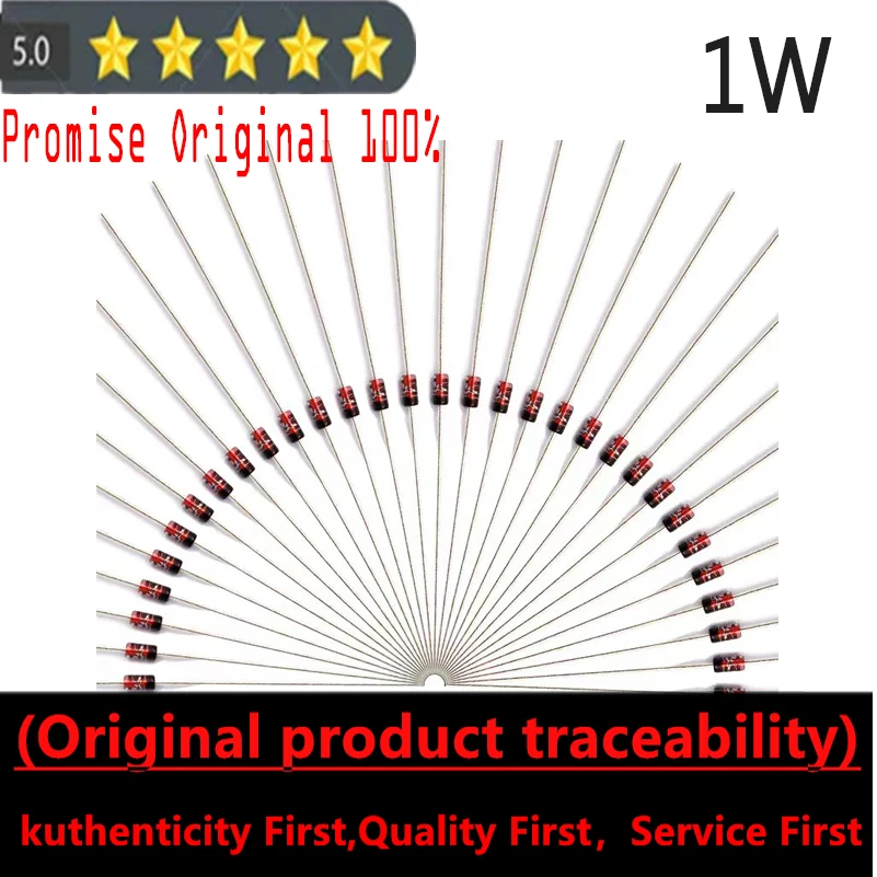 

100PCS 1W depresses two-polarized DO-41 1N47 3V33V63V94V34V75V15V66V2 6V8 7V5 8V29V110V 11V12V13V 15V18V 20V 22V24V2V27V30V33V