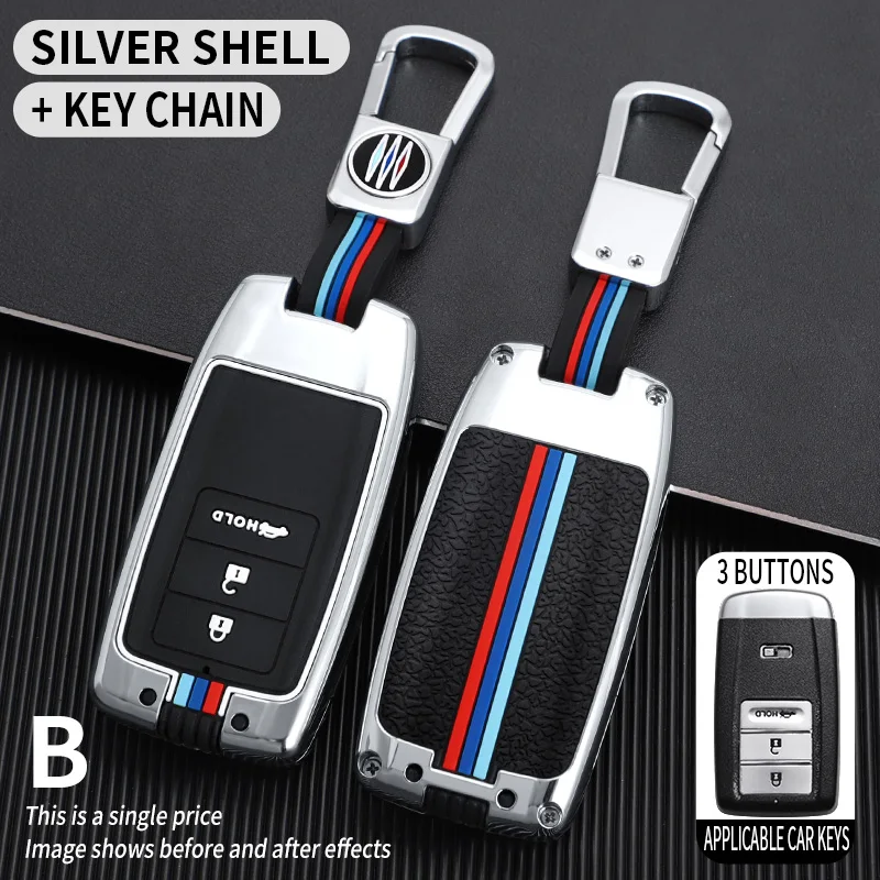 Custodia per chiave a distanza intelligente per auto in lega di zinco per ACURA RLX RDX MDX ILX TLX 2016 accessori per auto - S6b896d80ee3e4f65a6cf5440145e00b9W