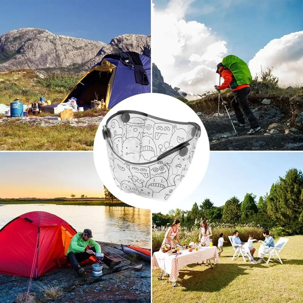 Portable Tableware Folding Outdoor Camping Bowl Portable Durable Camping Tableware Bowl Bpa Free Heat-resistant Plate Set