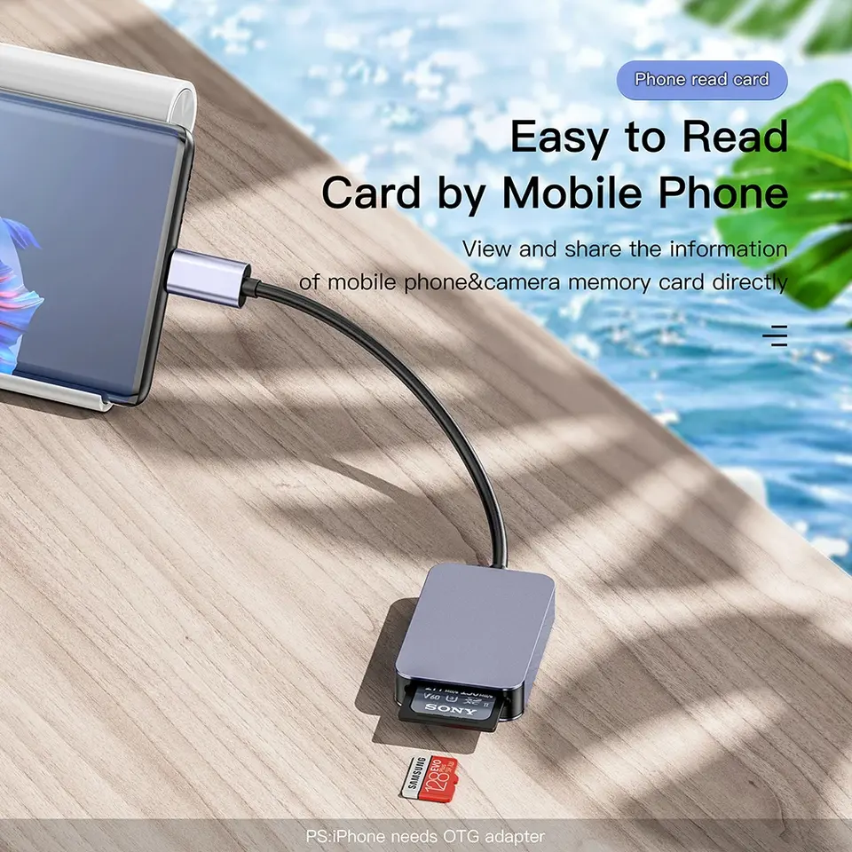 UHS-II USB C Card Reader SD 4.0 Card Reader SD TF Card Reader Micro SD Memory Card Reader for Laptop Phone Macbook PC Cardreader image 5