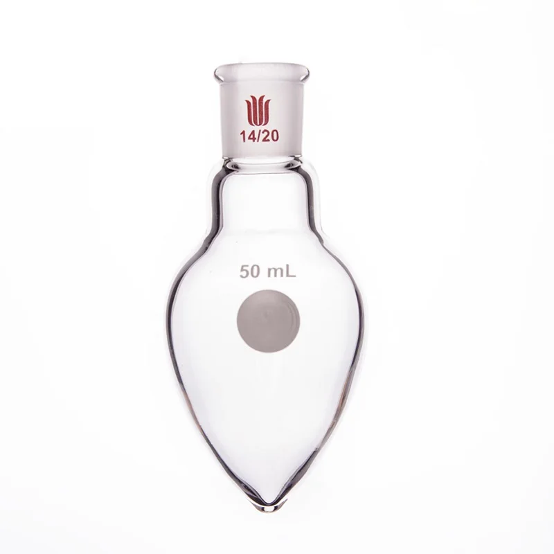 Lab Volumetric Flask SYNTHWARE Thick walled heart-shaped flask Pear shaped flask Capacity 5mL 10mL 15mL 25mL 50mL Borosilicate glass F32 lab glass supplies lab volumetric flask